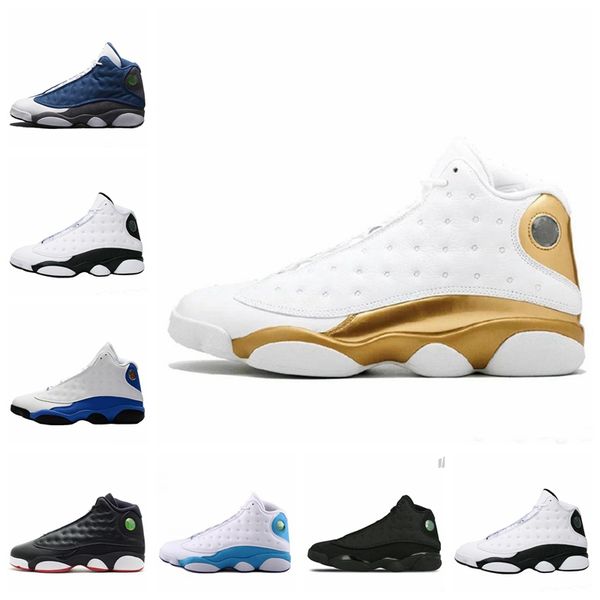 

13 bred chicago flint atmosphere grey men women basketball shoes 13s he got game melo dmp hyper royal sneakers