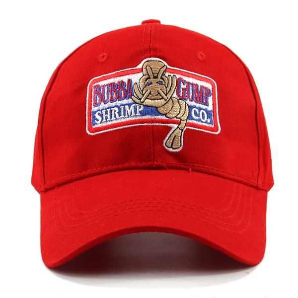 

1994 bubba gump shrimp baseball cap men women sport hats summer cap embroidered casual hat forrest gump caps costume wholesale, Black;white