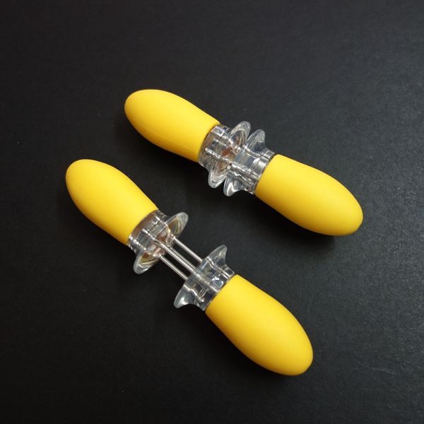 

8pcs corn holders stainless steel skewers prongs jumbo corn on the cob holders dog meat fruit forks kitchen bbq accessories