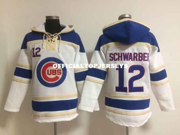 

men's #12 kyle schwarber white baseball jersey hoodies size m  xl xxl xxxl ing, Black;blue