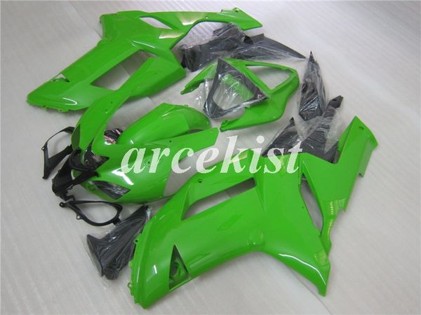 

4gifts new abs motorcycle fairings kit fit for kawasaki ninja zx-6r zx6r 2007 2008 6r 07 08 body set custom green