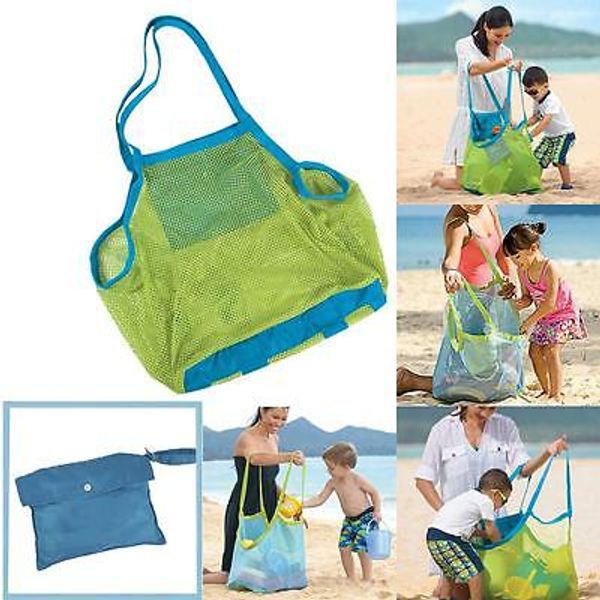 

sand away mesh beach bag box portable carrying toys beach ball large size