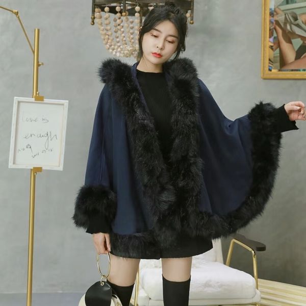 

женин зима еѬ м Ѭоконй дизайнеѬ женин икђвеннй ме еноа накидк, Black