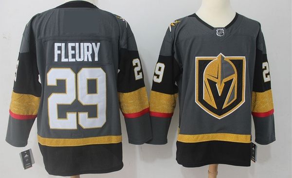 

Мужчины новый сезон НХЛ Джерси Золотые Рыцари 18 29 номер хоккейный костюм мода шит