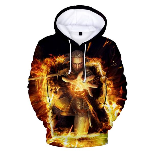 

дьявол hoodies вокруг шеи толстовка тенденции моды стиль новый 3d полиэстер унисекс материал, Black