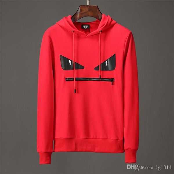 

2019 new men's luxury designer hoodie american men's shirt fashion brand hoodie italian brand hoodie, Black
