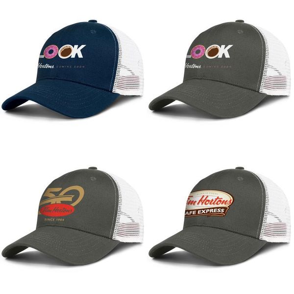 

tim hortons logo mens and womens adjustable trucker meshcap design blank team trendy baseballhats logo, Blue;gray