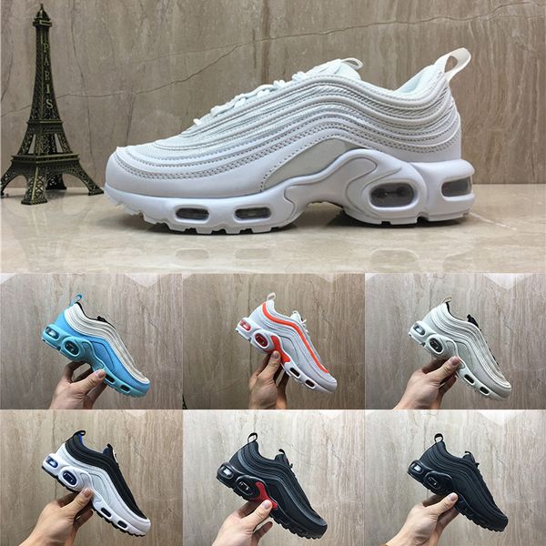 

97 кроссовки для мужчин Женщины черный пуля тройной белый OG Щепка пуля мужские тре