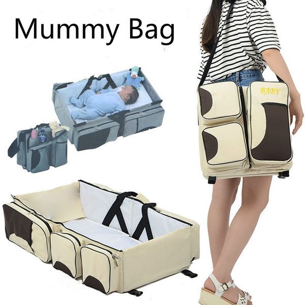 

детские путешествия складная кровать сумки портативный мать младенца мешок многофункциональные мумия сумка кроватки подгузники сумки