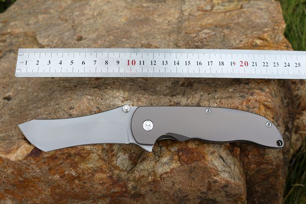 

custom [not grimsmo] norseman bÃ¶hler m390 blade titanium hardware anodized bronze smooth 6al-4v titanium handle tactical pocket knife knives