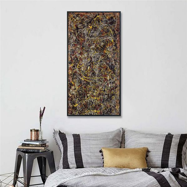 

canvas giclee print art number 5 1948 by jackson pollock abstract wall art living room home office decorations unframed