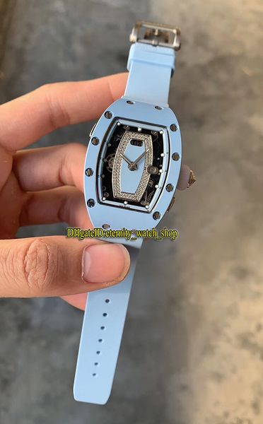 

топ-версия rm 07-01 дам керамический корпус красные губы diamonds циферблат япония miyota автоматические 28800 vph rm07-01 lady часы резинов, Slivery;brown