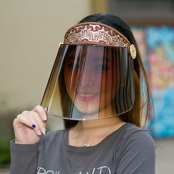 

summer holiday neon sun visors sunvisor party hat clear plastic cap motor caps anti-uv sun protection bicycle hats wholesal, Blue;gray