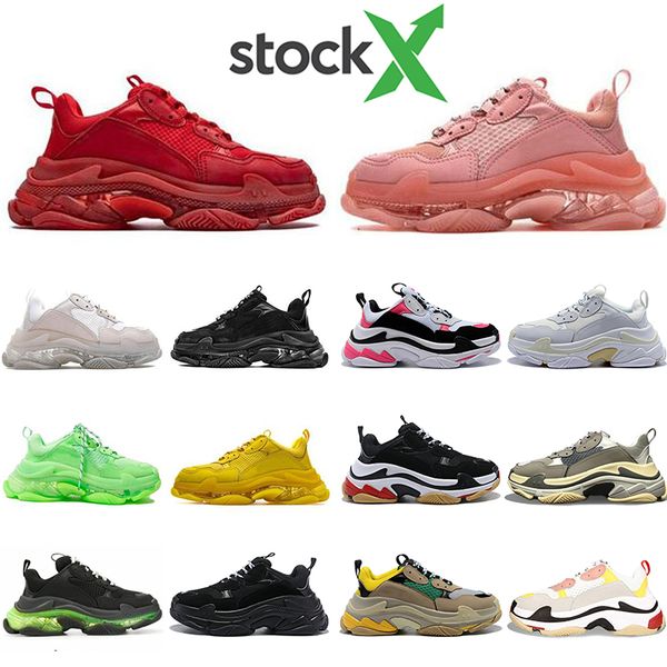 

2020 fashion sport shoes designer trainers paris dad white pink brown black bule green woman man for size 36-45