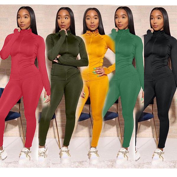 

spot 2020 european and american women's autumn new explosion models fashion casual sports suits, support mixed batch, White