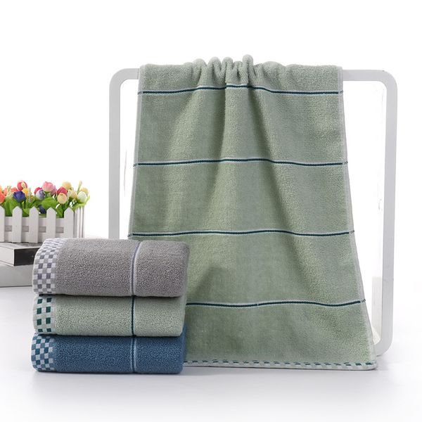 

new striped plaid cotton towels face towels adults men/women comfortable bath towel kitchen bathroom terry cloth hand