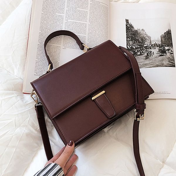 

2019 new korean style fashion women bags single crocodile print women briefcase shoulder messenger bags red black khaki
