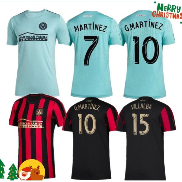 

new 2019 2020 mls parley atlanta united fc soccer jersey 19 20 garza jones villalba mccann martinez almiron football shirts, Black;yellow
