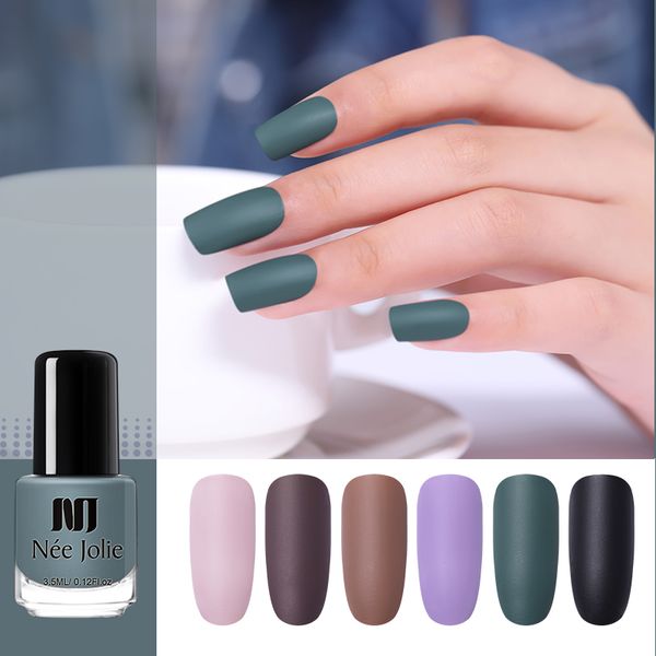 

nee jolie matte nail polish pashm series green colors nail art oily polish varnish pure color manicur diy art decor