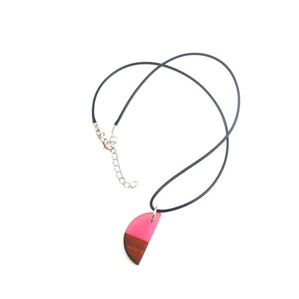 

fashion concise small necklace, professional design and manufacture of ancient wood resin personalized jewelry gift necklace, Silver