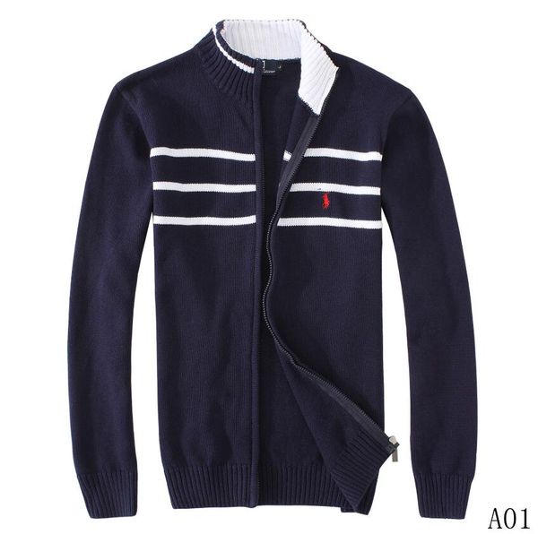 

2019autumn and winter new designers fashion brand casual sweater o-neck cool wolf striped slim knitted sweater men's sweaters and pullo, White;black