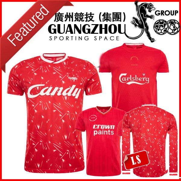 

retro soccer jersey 04 05 85 86 gerrard steven 2005 smicer alonso hamann vintage 1989 long sleeve 89 91 mane football shirt, Black;yellow