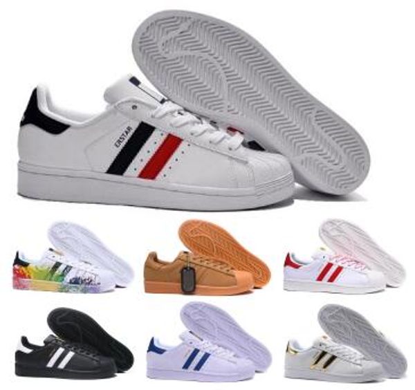 

chaussures smith 2020 new mens women classic plate forme loafers flats boat oxford skateboard junior 80s pride gold canvas casual shoes, Black