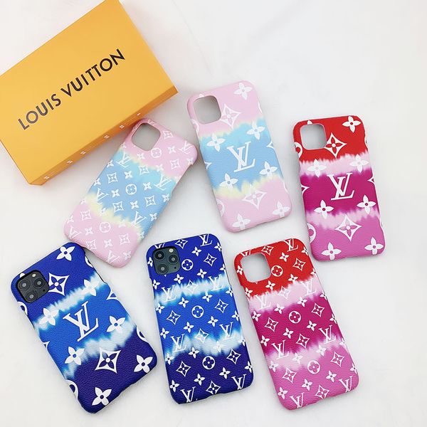 

the new designer phone cases for iphone 11 8 plus pu leather hard back cover for iphone x xr xs max drop shipping