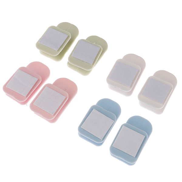 

4pcs air conditioner remote control hanger key practical wall storage holder strong plastic hooks sticky hook set tv