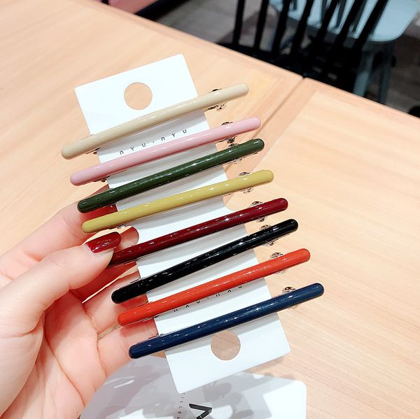 

harajuku style korean version of the color word cross spring clip wild simple bangs clip card issue female, Golden;silver