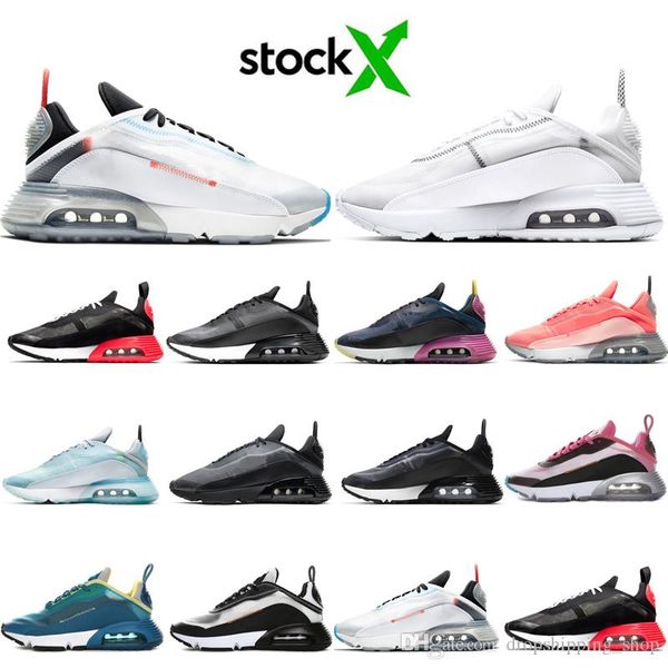 

stock x 2090 running shoes men pure platinum duck camo bred triple black white mens trainer sports sneakers size 36-45 online sale