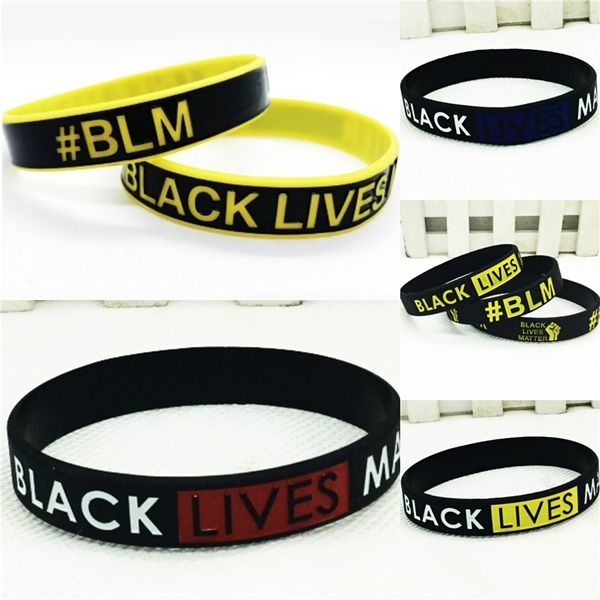 

black lives matterblack rubber bracelets & bangles for men stainless steel+silicone wristband bangles for male jewelry bs-034 #25101
