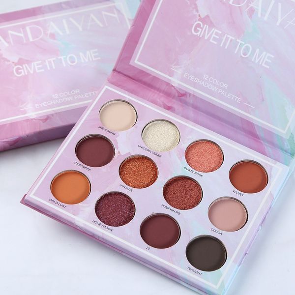 

12 colors eye shadow palette women pearl matte eye shadow makeup kit pigment flash glitter make up set palette cosmetics