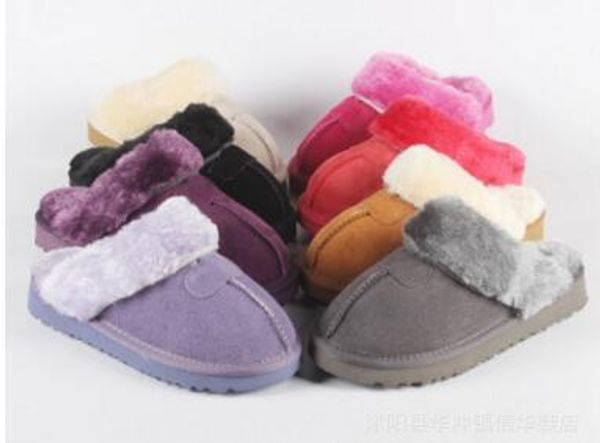 

Au tralia winter indoor lipper u 100 genuine leather warm home hoe luxury lide g de igner hoe ize eu34 45, Black