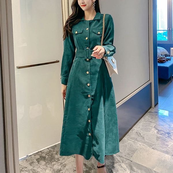 

2019 autumn new dress female waist temperament goddess fan coat jacket early autumn new coat windbreaker skirt, Black;gray