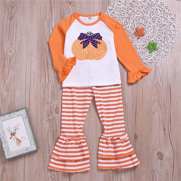 

selling baby girls halloween day cosplay outfit clothing girls two pieces set t shirt + pant kids clothing sets wholesale afj621, Blue