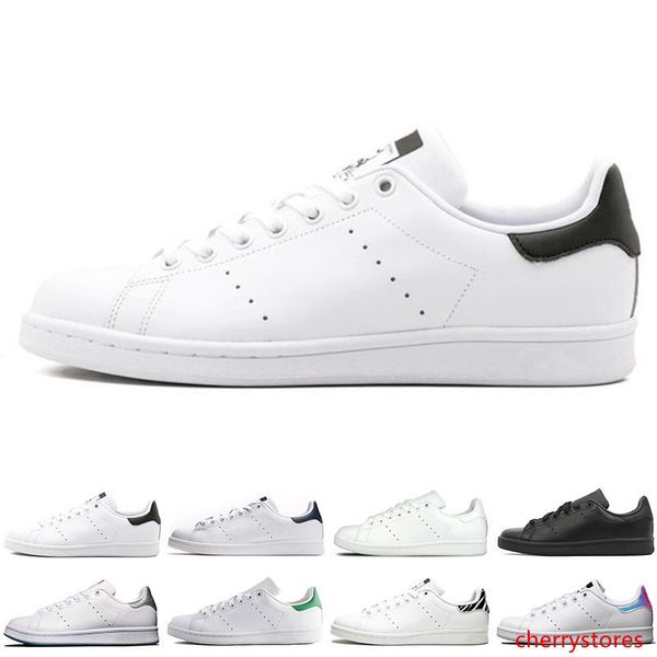 

оригинальный smith мужчины женщины повседневная обувь зеленый черный белый синий красный розовый серебряный мужская стэн мода кожаная обувь