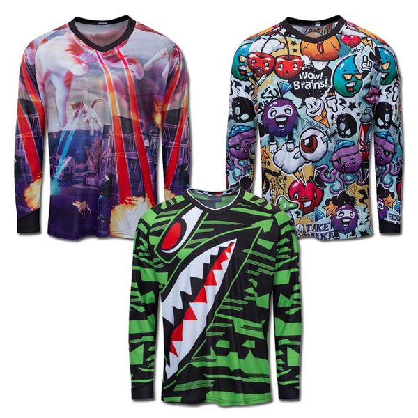 

men's pro moto/motocross/motorcycle cycling jersey mountain bike t-shirt mtb wear mx dh clothing downhill clothes cycling shirts, Black;red