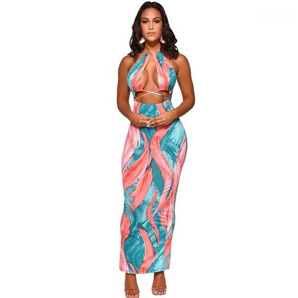 

dresses summer halter backless dresses lady night club clothing womens designer printed, Black;gray