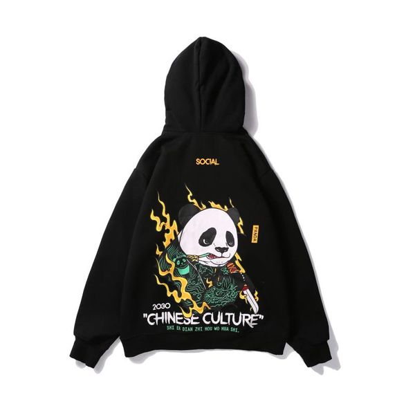 

100% cotton men hoodies sweatshirts w2058, Black