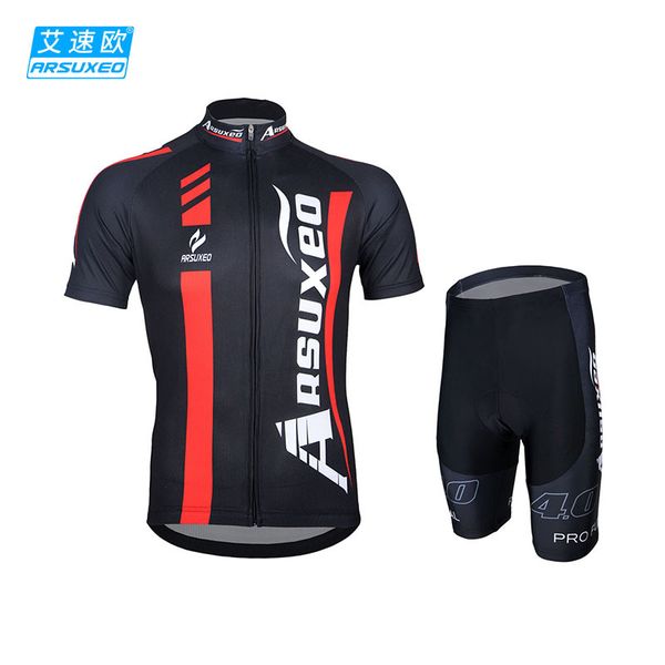 

summer breathable wicking full open short sleeve bicycle jersey suit zss55