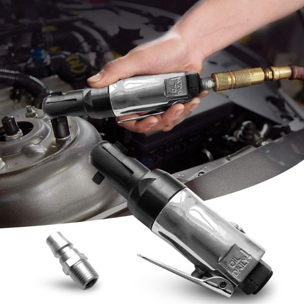 

90psi mini air ratchet wrench 1/4" 3/8" square drive straight shank tire ratchet handle wrench pneumatic repair tools