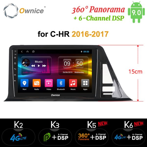 

ownice car dvd for toyota c-hr c hr chr 2016 2017 car android 9.0 radio audio gps player navi stereo 4g