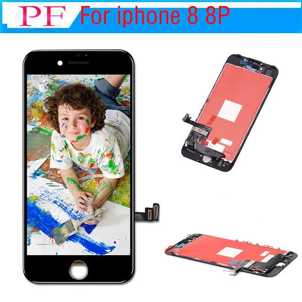 

high brightness tianma for iphone 8 / 8 plus lcd display 3d touch screen digitizer assembly replacement display grade a+++ no dead pixel