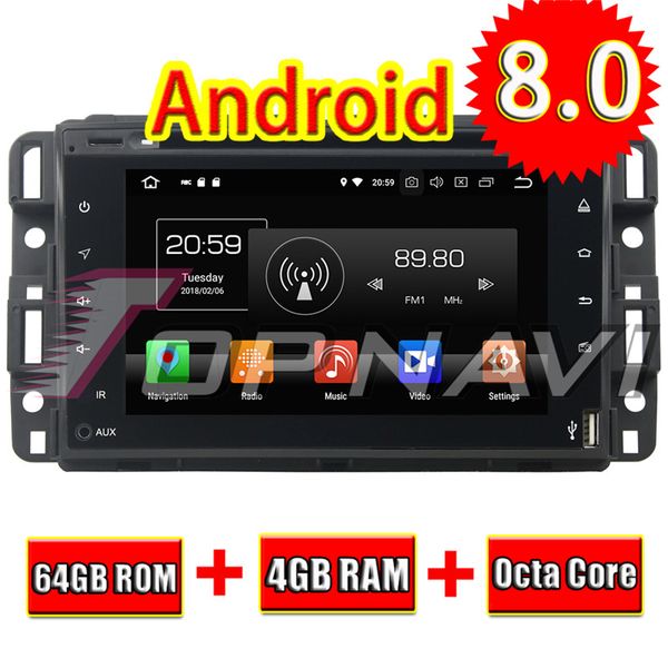 

avi android 8.0 car gps navigation cd player for gmc yukon/tahoe 2007 2008 2009 2010 2011 2012 full touch radio stereo 2 din
