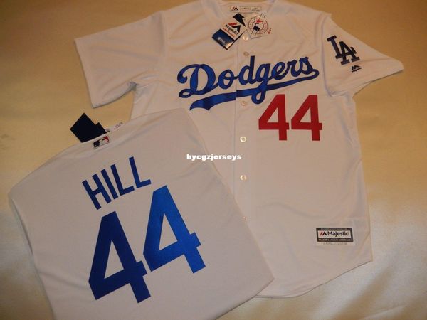 

дешевые бейсбол мужские la #44 rich hill рубашка джерси новый белый мужские сшитые трикотажные изделия большой и высокий размер xs-6xl для п, Black;blue