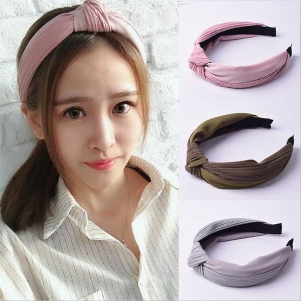 

korean fashion knot hairband scrunchy women girls hair head hoop bands summer accessories for women hairbands headdress headwear