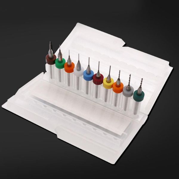 

10pcs pcb cnc print circuit board carbide alloy drill bits 0.1-3.0mm tool lb88