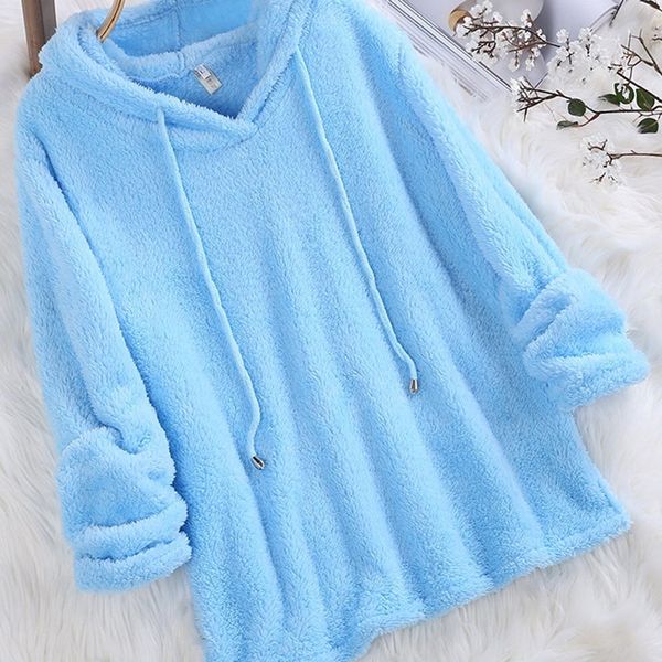 

autumn winter korean style kawaii sweatshirt homewear women hooded nightwear women fleece sleep two side, Black;red