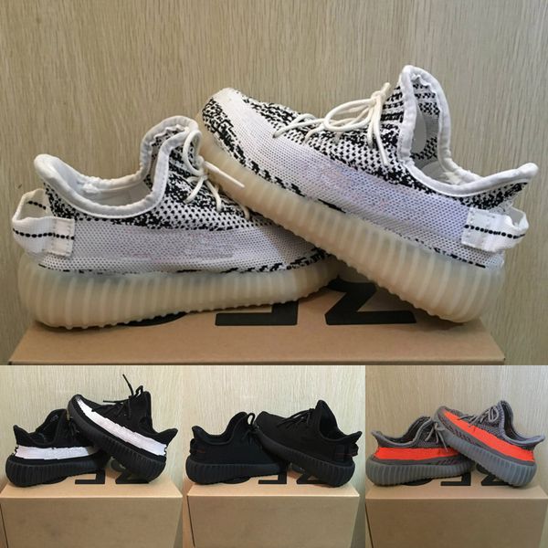 

kids shoes zebra kanye west v2 sneakers black static reflective beluga 2.0 running shoes clay boy girl toddler sports trainer